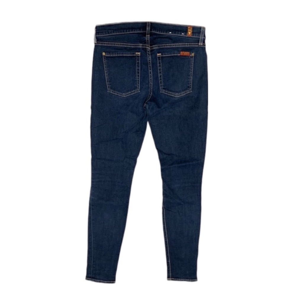7 For All Mankind The Skinny Dark Wash Jeans Size 28 - Picture 4 of 7
